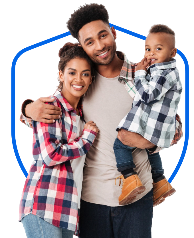 Família feliz representando contratação simplificada